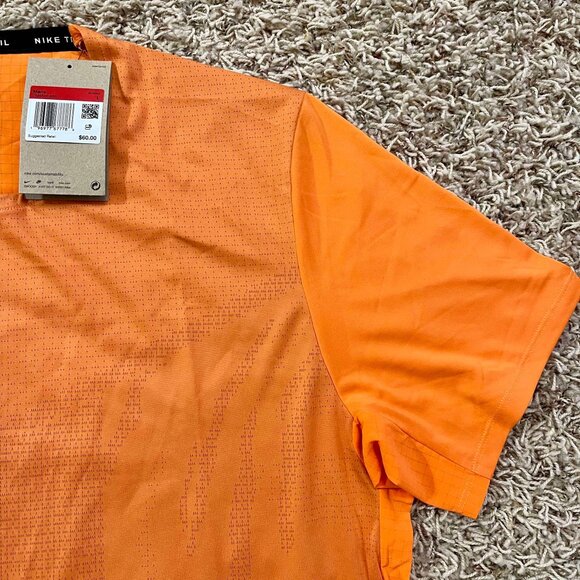 NEW Nike Dri-FIT Trail Rise 365 Men’s Running Top Orange DM4646-885, Size Large - Picture 4 of 11